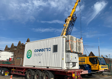 Two 13.5 tonne batteries arrive to store solar energy in Nottingham
